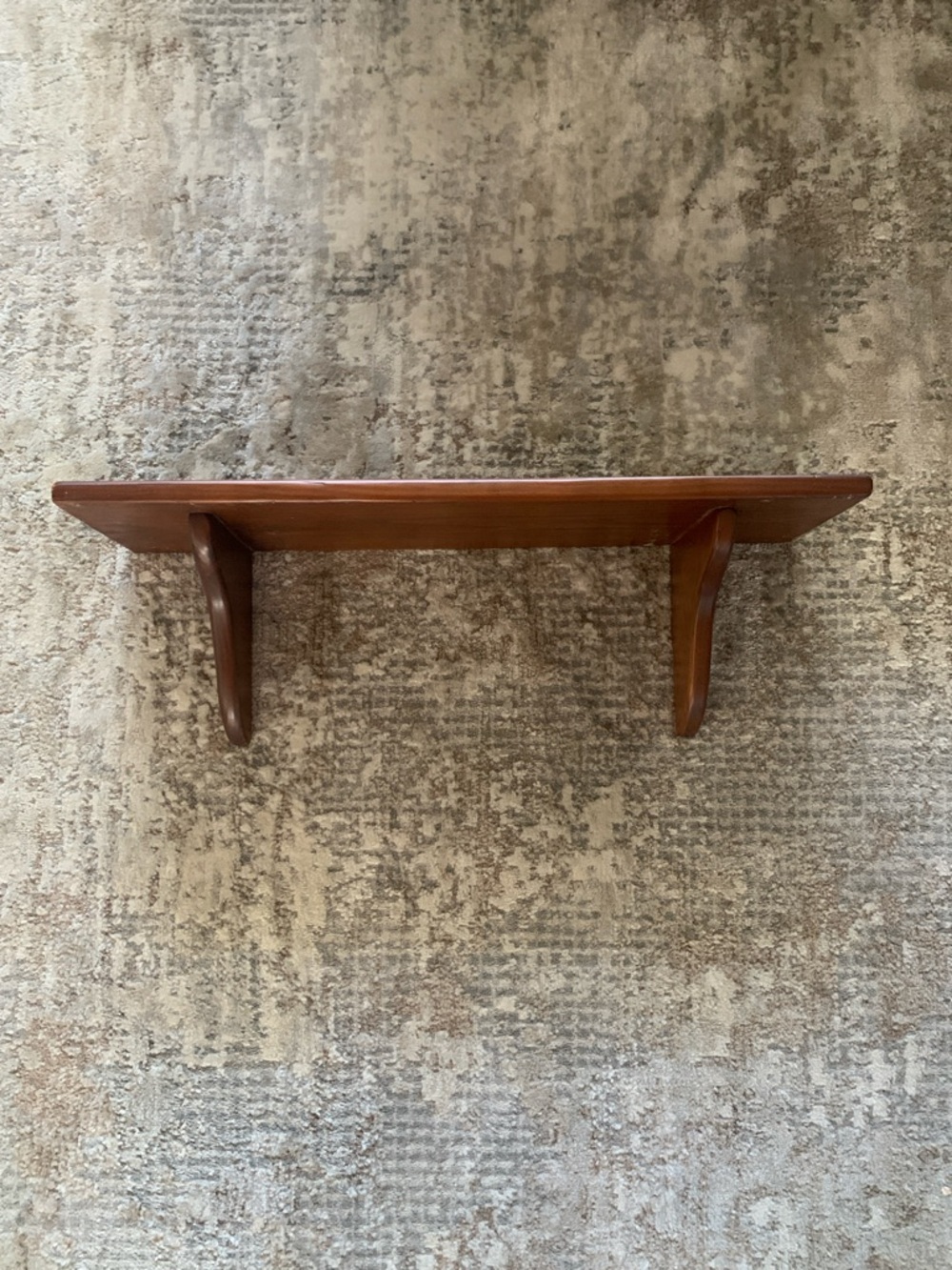 Wood Wall Shelf in Warm Brown